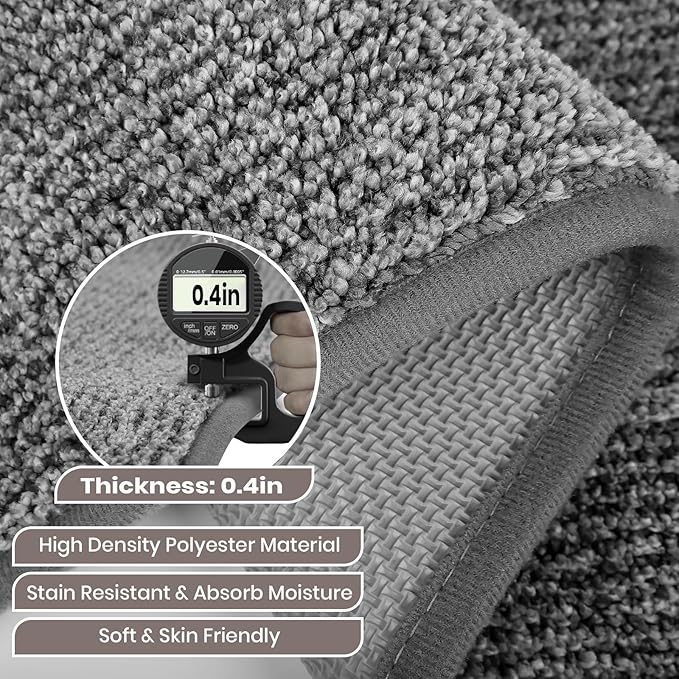 Washable Kitchen Rug 24" x 47" / 60cm x 120cm, Non Slip Kitchen Mat for Floor, Absorbent Indoor Entryway Runner Rug for Laundry, Bathroom, Bedroom,Door