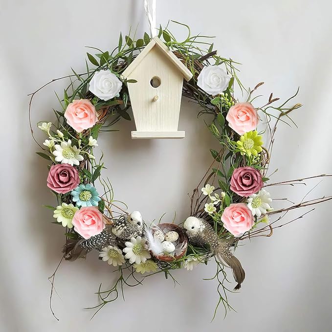 AmyHomie Artificial Flower Shades of Rose 25pcs Real Looking Fake Roses w/Stem for DIY Wedding Bouquets Centerpieces Arrangements Party Baby Shower Home Decorations