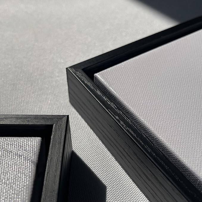 Pogusmavi Wall Art - Large Birch Tree Canvas Painting for Home Decor | Framed Artwork for Living Room, Bedroom, and Office | Teal Wall Art Decoration 24x48 Inch