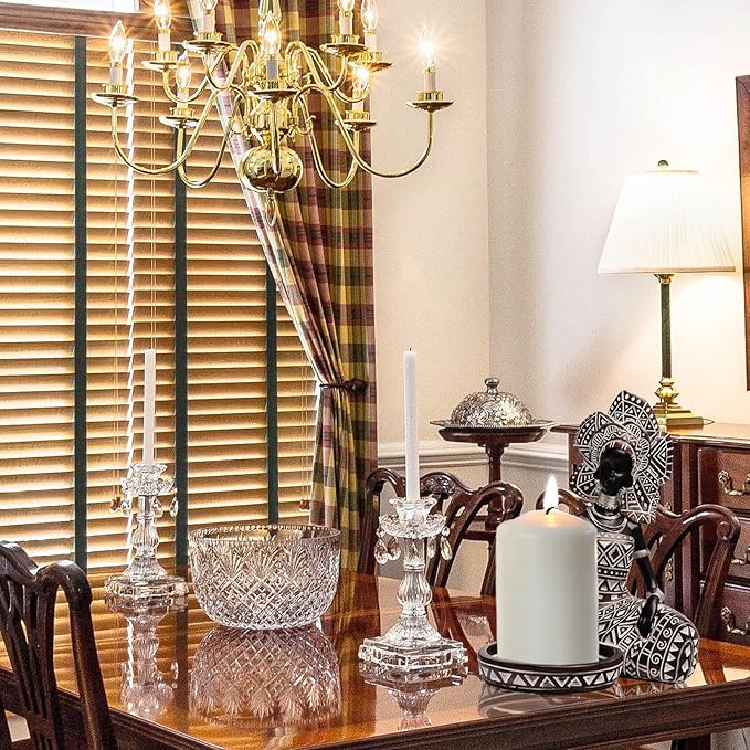 African Lady Figurine Candle Holder with African Tribal Totem for Wedding,Church,Holiday Decor-African Decorative Women Statues, Candlestick Holder for Home and Table Decor(754-Brown)