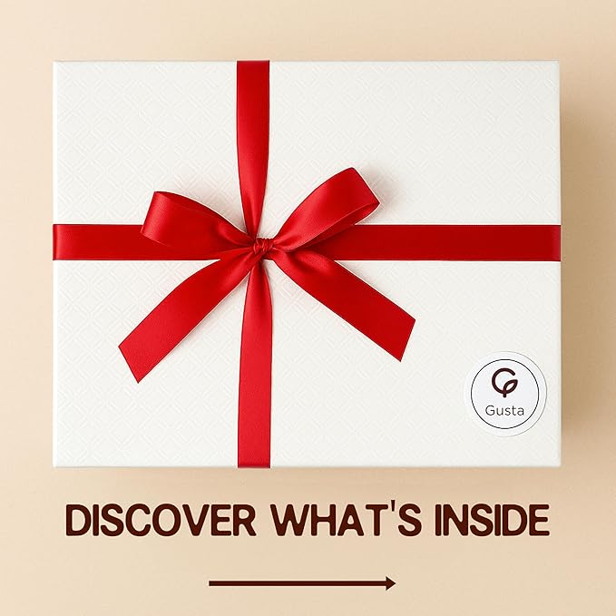 Gusta Italian Gift Basket in Deluxe Packaging - Made in Italy - Holiday Gift for Birthdays, Families, Clients, Parties, Housewarming, Client Thank You & Sympathy Gift Baskets