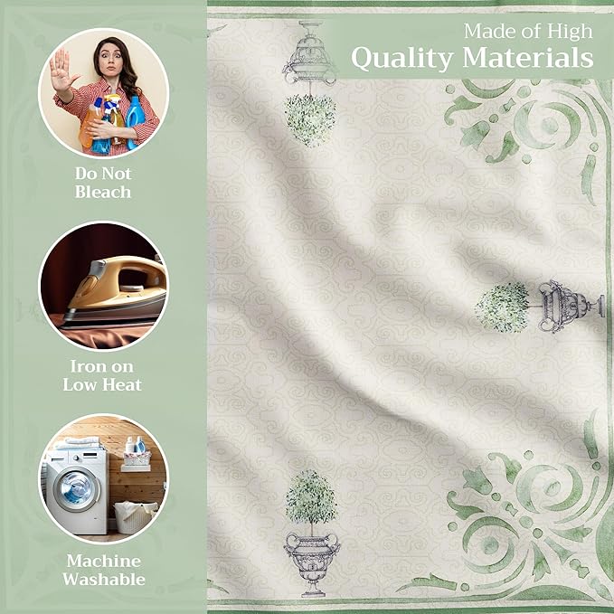 Maison d' Hermine Cloth Napkins Set of 4 100% Cotton Everyday Reusable Square Napkins Cloth Washable, Dinner, Party, Wedding, Restaurant, Spring/Summer (Jardin Du Roy, 20" x 20")