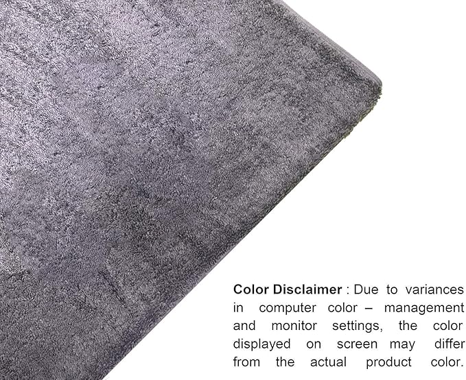 GLAMBURG 700 GSM Premium Cotton 2-Pack Oversized Extra Large Bath Sheet Set - 100% Combed Cotton - 2 Bath Sheets 35x70 - Luxury Hotel & Spa Quality - Durable Ultra Soft Highly Absorbent - Charcoal