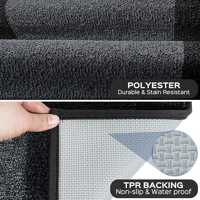 Machine Washable Kitchen Rug 32" x 72", Non Slip Indoor Door Rug, Absorbent Entrance Runner Rug for Bedroom, Hallway, Bathroom, Floor (Roll Packing)