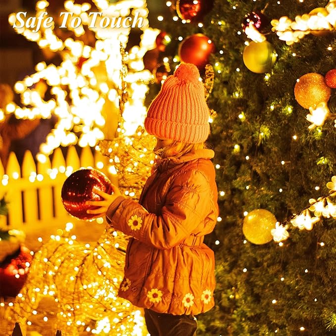 LitHome 99ft 300 Led Color Changing Christmas String Lights 35 Colors RGB Christmas Lights with Remote Timer,Dimmable Led String Light Outdoor Plug in,Xmas Tree Light for Indoor Party Halloween Decor