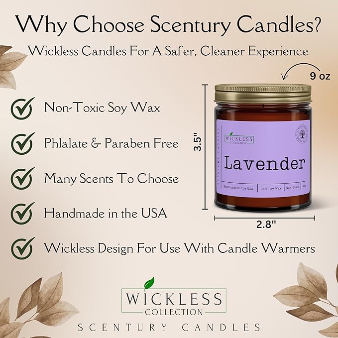 Wickless Candles for Candle Warmer Lamp, Many Scents to Choose, 100% Non-Toxic Soy Wax, Scented Candle Melts for Warming Plate, Handmade in The USA (Autumn Glow)