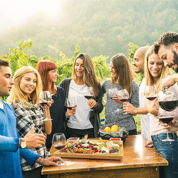 Charcuterie Boards Accessories, Charcuterie Boards with Knife Set, Cheese Board Serving Tray, Gifts for Women, Housewarming Gifts for New Home, Wedding Gift for Couples 2025 (with 2 Bowl)