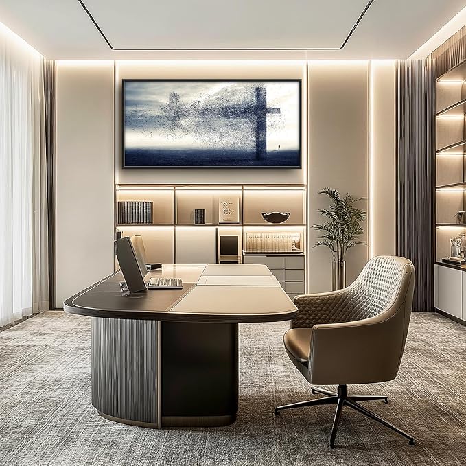 Flintis Large Cross Dove Wall Art Christian Cross Pictures Wall Decor Abstract Religion Canvas Painting Print Artwork Decoration Framed for Living Room Bathroom Master Bedroom Office 60L x 30W