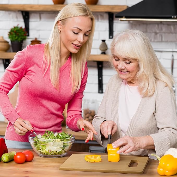 Grandma Christams Birthday Gifts,Great Grandma Gifts from Grandkids,Best Grandma Gifts from Granddaughter Grandson,Personalized Engraved Bamboo Cutting Board Gift Ideas for Grandmother Nana Gigi Mimi