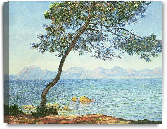 DECORARTS - The Esterel Mountains 1888, Claude Monet Art Reproduction. Giclee Canvas Prints Wall Art for Home Decor 20x16