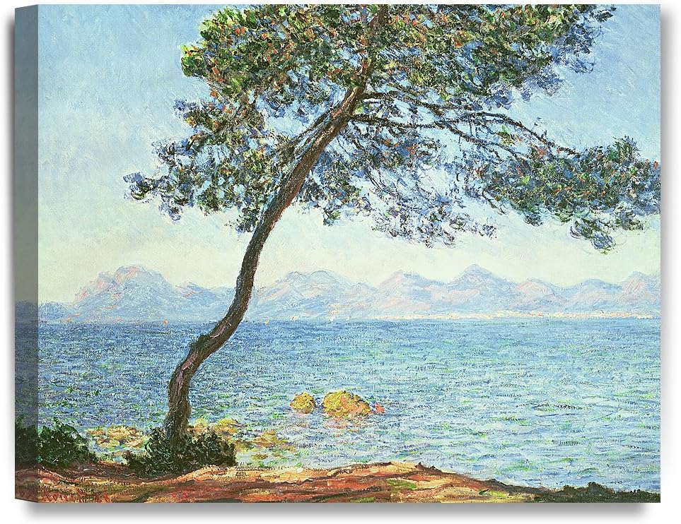 DECORARTS - The Esterel Mountains 1888, Claude Monet Art Reproduction. Giclee Canvas Prints Wall Art for Home Decor 24x20