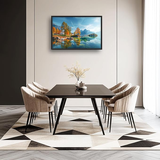 Lovira Lake Landscape Large Wall Art Nature Scenery Canvas Wall Decor Pictures Prints Painting Framed Modern Artwork for Living Room Bedroom Bathroom Kitchen Office 24"x36"