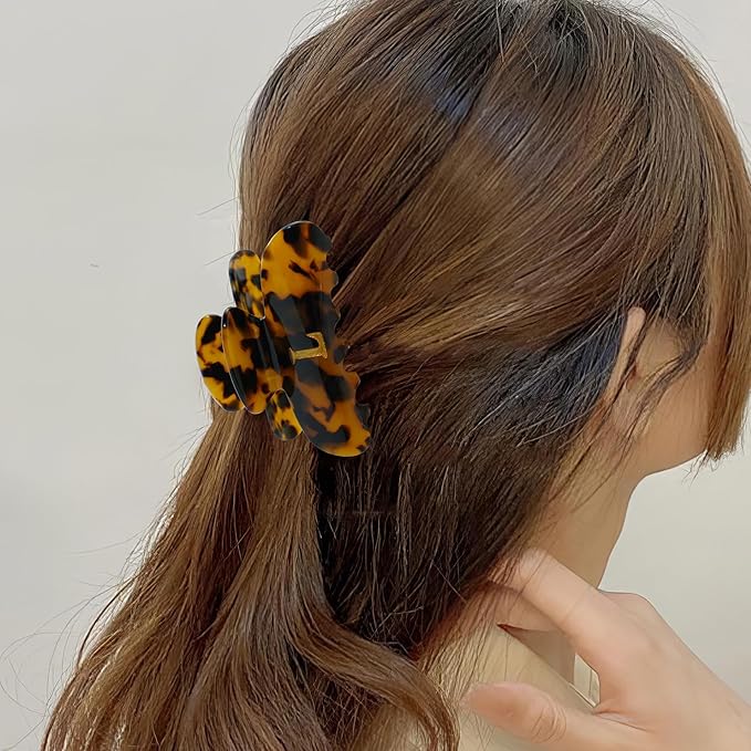 Initial Cute Hair Clips - Tortoise Shell Letter Elegant Hair Claw Clips, Fashion Glitter Claw Clips Durable Hair Clips, Wedding Gift, Bridesmaid Gifts, Birthday Gifts, Christmas Gift, Letter E