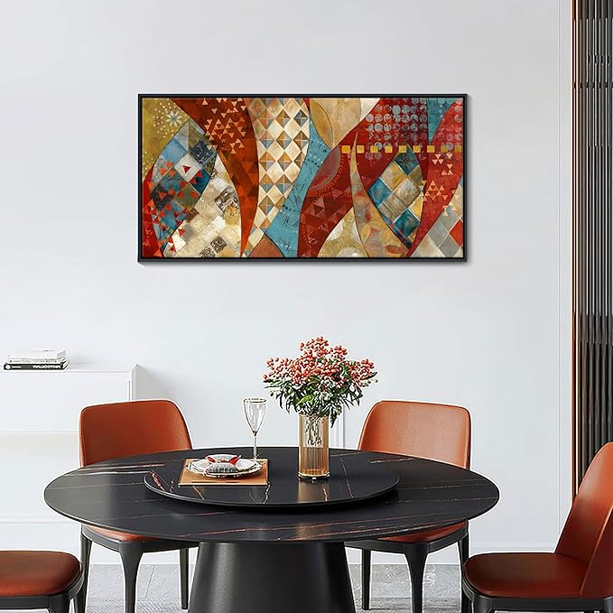 YDYSUNE Extra Large Wall Art Vintage Red and Orange Picture Painting Artwork Abstract for Living Room Bedroom Dinning Room Home Office Wall Decor 20X40IN