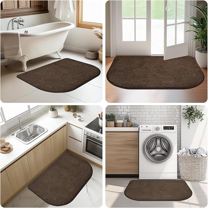Dirt Trapper Dog Door Mat 32" x 47" / 80cm x 120cm, Washable Kitchen Rug, Non Slip Kitchen Mat for Floor, Absorbent Indoor Entryway Rug for Laundry, Bathroom, Bedroom