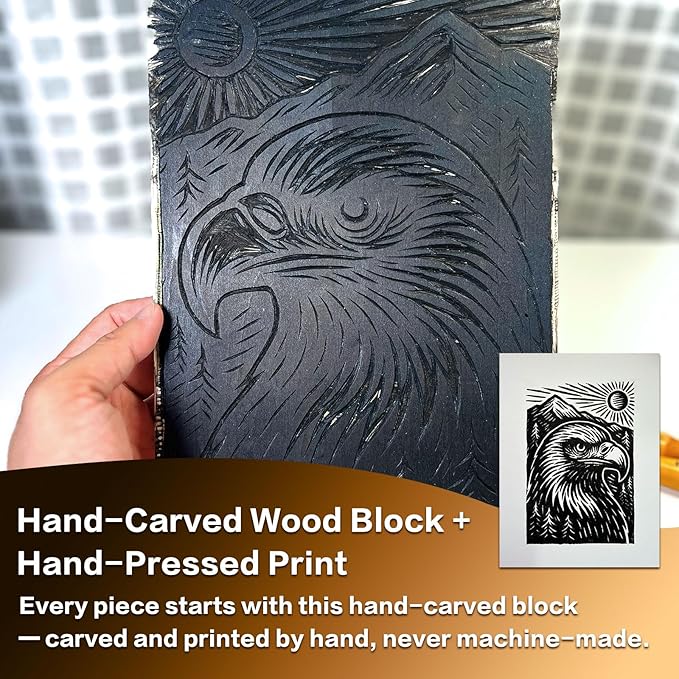 Caelumis Vintage Wall Art Decor Prints Black And White Pictures Posters For Farmhouse Living Bedroom Bathroom Room kitchen Handmade Unframed (Eagle 12x16in)