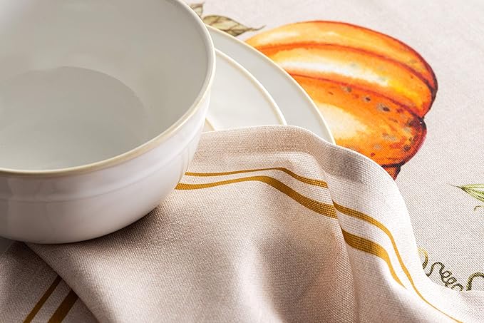 Maison d' Hermine Cloth Napkins Set of 4 100% Cotton Everyday Reusable Square Napkins Cloth Washable, Dinner, Party, Wedding, Restaurant (Potiron, 20" x 20")