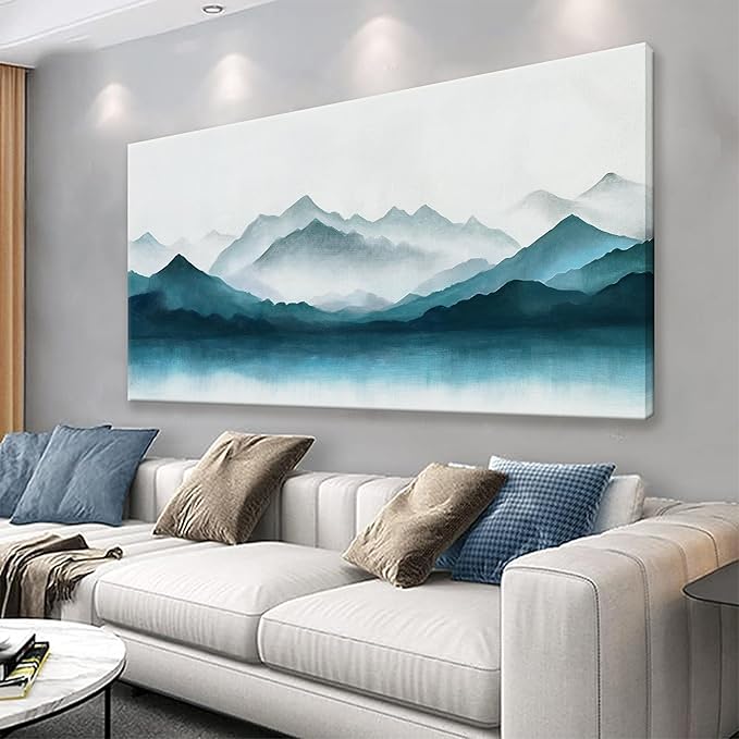 Abstract Canvas Art Wall Decor Dark Wall Art Painting Abstract Art Prints Minimalist Decor Artwork Pictures For Bedroom Kitchen Office Bathroom Home Artwork 20" × 40" Ready To Hang