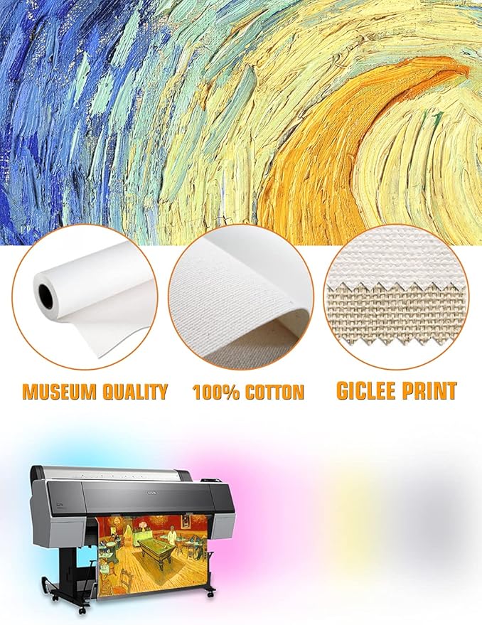 DECORARTS - The Night Cafe in the Place Lamartine in Arles, Vincent Van Gogh Art Reproduction. Giclee Canvas Prints Wall Art for Home Decor 30x24