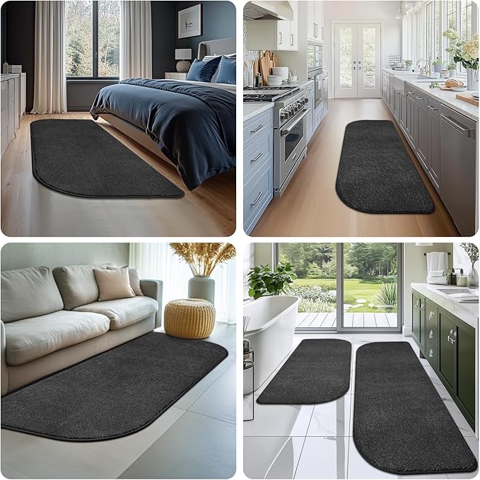 Washable Kitchen Rug 24" x 70" / 60cm x 180cm, Non Slip Kitchen Mat for Floor, Absorbent Indoor Entryway Runner Rug for Laundry, Bathroom, Bedroom (Roll Packing)