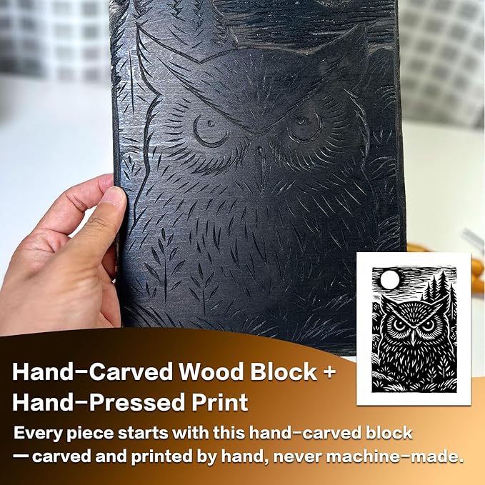 Caelumis Vintage Wall Art Decor Prints Black And White Pictures Posters For Farmhouse Living Bedroom Bathroom Room kitchen Handmade Unframed (Owl 12x16in)