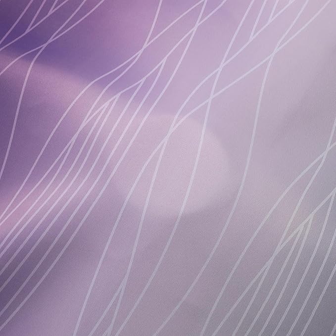 Estelar Textiler Purple and Black Ombre Blackout Curtains for Bedroom, Thermal Insulated Gradient Blackout Drapes, Full Room Darkening Energy Saving Curtains for Living Room, 52Wx84L, 2 Panels