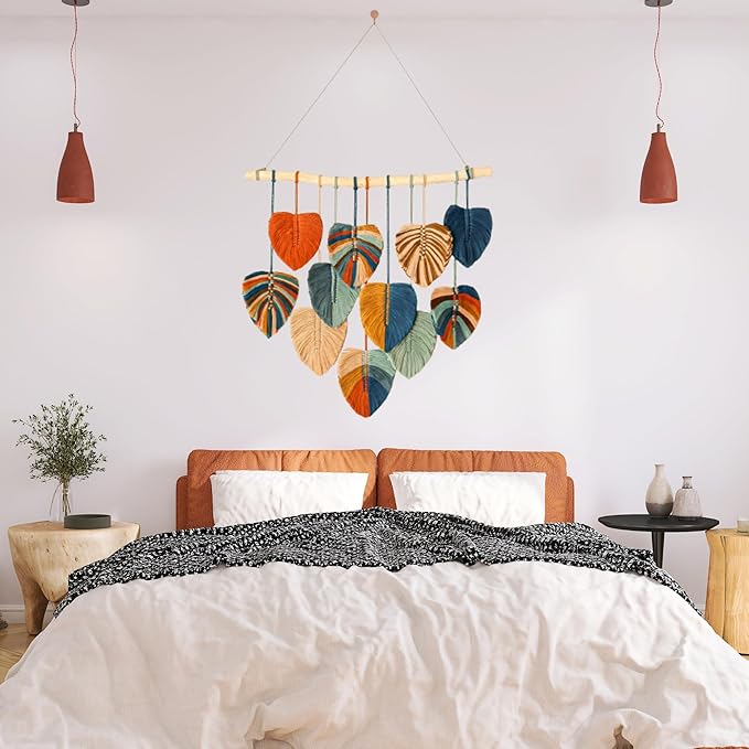 Boho Wall Decor - Large Macrame Wall Hanging - Boho Bedroom Wall Decor - Wall Tapestry For Bedroom - 31x39 inches