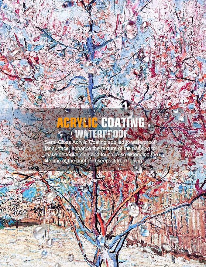 DECORARTS - Reminiscence of Mauve. Vincent Van Gogh Reproductions. Giclee Print for Wall Decor. 24x30