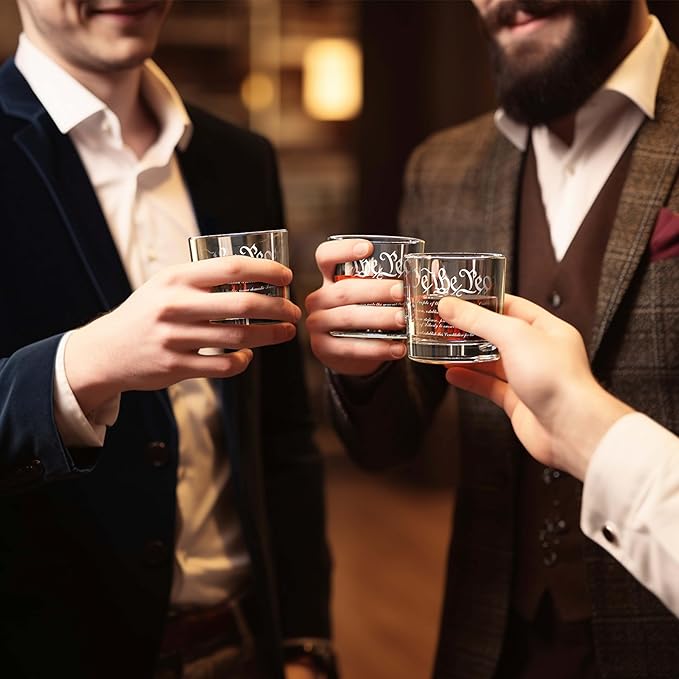 FURSARCAR Retired Gifts for Men Dad, Whiskey Decanter Set with 2 Glasses, Cool Fathers Birthday Present from Daughter Son, Christmas Retirement Gift Liquor Decanter Sets for Man