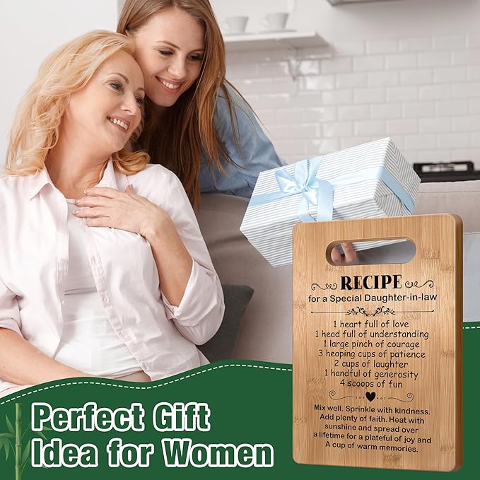Popular Daughter-in-Law Cutting Board Gift, Daughter in Law Gifts for Mothers Day, Birthday, Wedding, Christmas