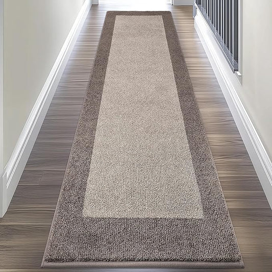 Machine Washable Kitchen Rug 24" x 96", Non Slip Kitchen Mat for Floor, Absorbent Entrance Runner Rug for Bedroom, Hallway, Bathroom, Door (Roll Packing)