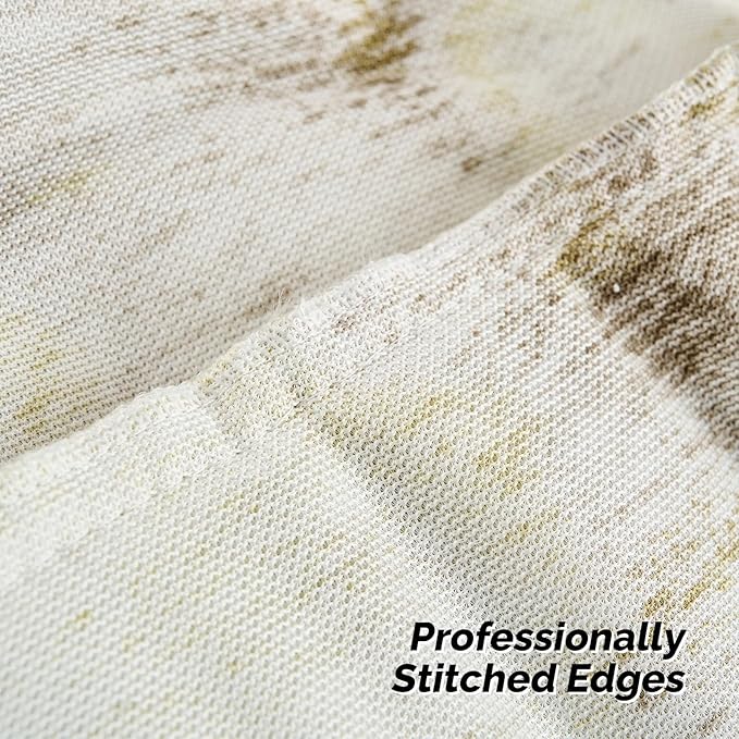 FUTEI Grey White Decorative Throw Pillow Covers 24x24 Inch Set of 2,Soft Fuzzy Faux Rabbit Fur European Cushion Covers with Raised Texture,Neutral Boho Home Decor for Couch Bed Living Room