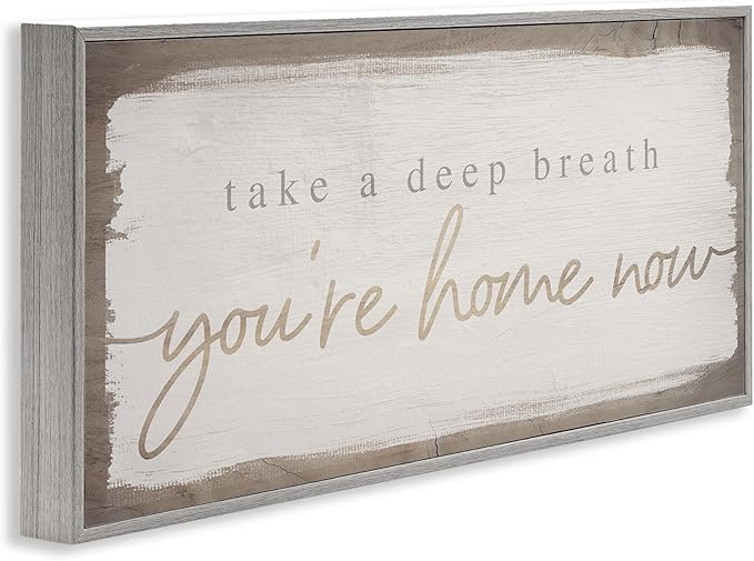 Stupell Industries You're Home Now Weathered Shabby Chic Sign, Design by Daphne Polselli