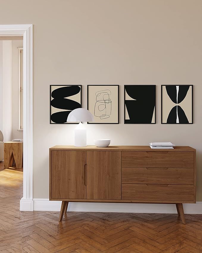 Haus and Hues 16x20 Black Oak Wood Picture Frames Set of 15 - Premium Bulk Picture Frames 16x20 Bundle - Elegant Gallery Wall Frame Set for Posters, Art Display - Ideal for Wall Decor in Home & Office