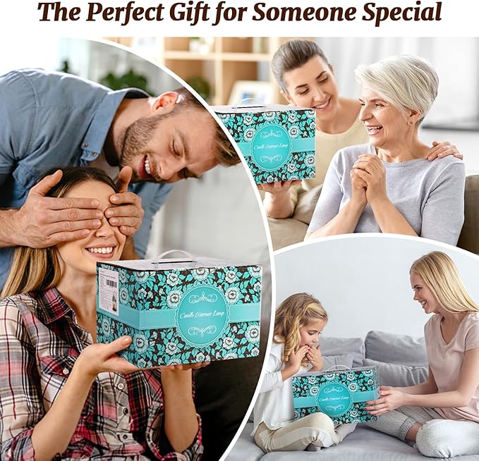 Candle Warmer Lamp with Timer, Dimmable, Adjustable Height, Birthday Gifts for Women Mom, House Warming Gifts New Home Decor, Wax Warmer Lamp for Jar Candles with 2 Bulbs (Transparent Shade)