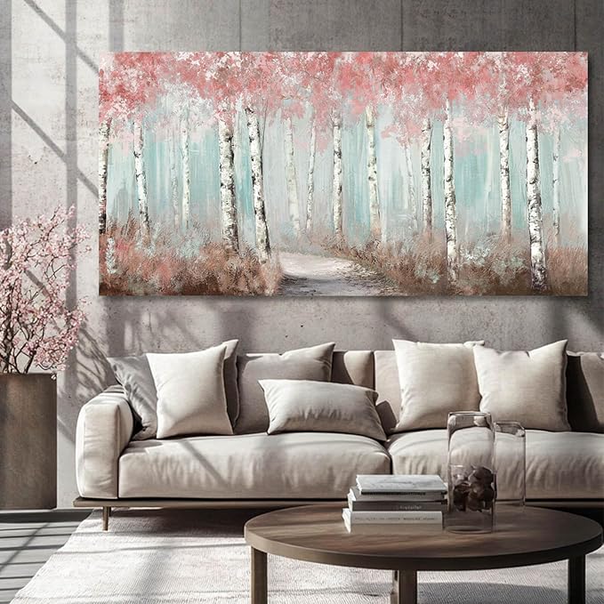 SDYA Canvas Art Wall Decor for Living Room - Botanical Wall Art - Room Decor for Women - Winter Landscape Decorations for Bedroom Kitchen Office 24x48 Inches