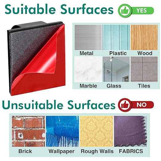 Namalu 60 Pieces Mini Cable Clips Hooks Christmas Light Clips Self Adhesive Light Hooks Cord Clips for Desk Outdoor String Lights(Large,Black)