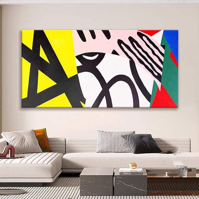 Large Abstract Wall Art For Living Room Prints Artwork Abstract Canvas Art Wall Decor Colorful Wall Art Modern Painting Wall Decor Picture For Bedroom Hotel Office Home Wall Artwork 29x58 Inch