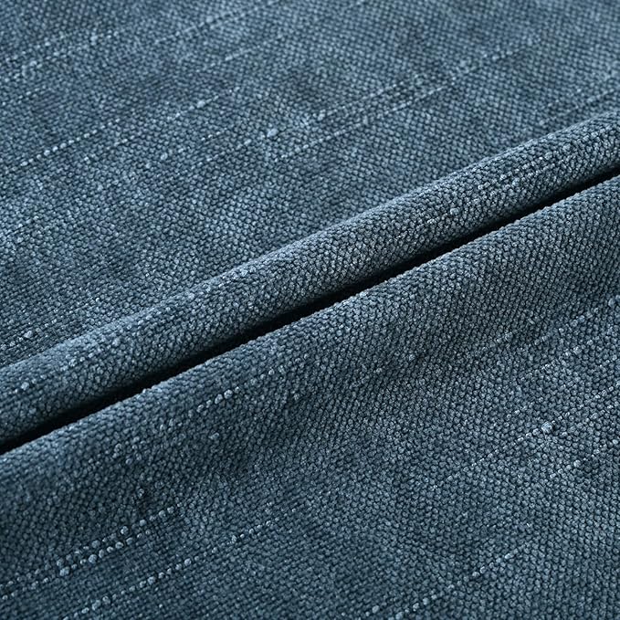 Set of 4 Soft Textured Decorative Throw Pillow Covers 22x22 Inch Cozy Farmhouse Cushion Cover Square Accent Pillow Cases for Bed Couch Sofa Living Room, Grey Blue