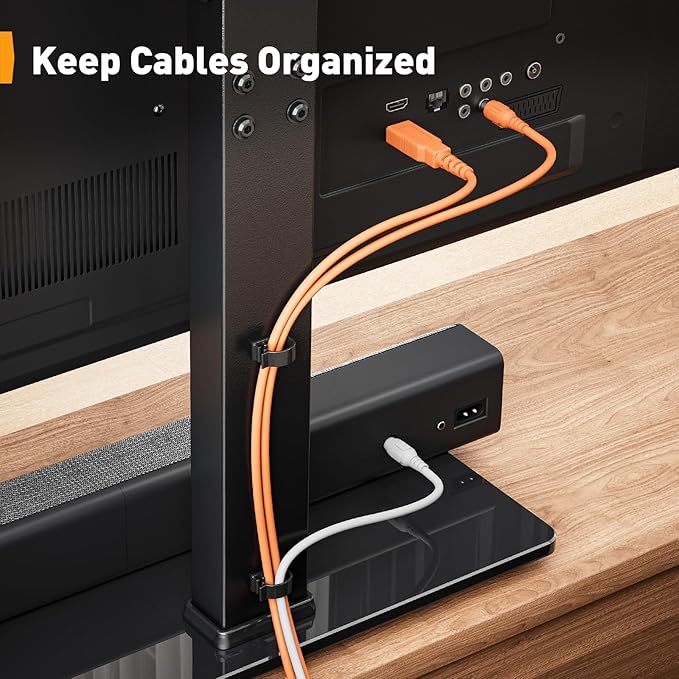 Perlegear Universal Swivel TV Stand Base for 32–70 inch TVs, Height Adjustable Table Top TV Stand Mount with Tilt, Tempered Glass Base, Holds up to 88 lbs, Max VESA 400x400mm, PGTVS26