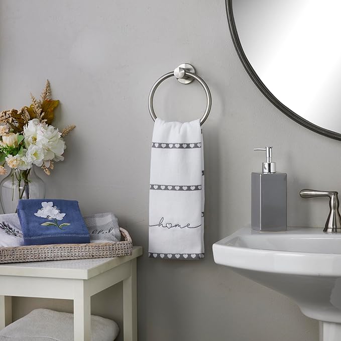 SKL Home Heart in Home Hand Towel Set, 2 Count