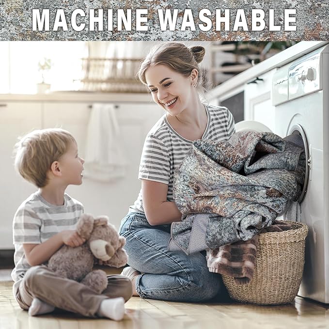 Machine Washable Area Rugs 2x3: Small Entryway Rug with Non Slip Backing Non Shedding Stain Resistant Abstract Carpet for Living Room Bedroom Kitchen Laundry Under Dining Table - Gray