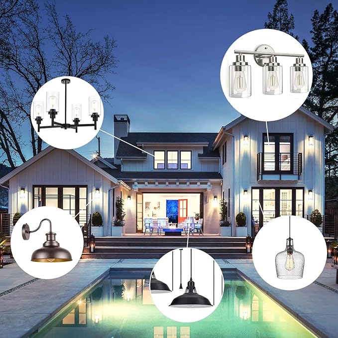 TJOY 12 Pack E26 Base Vintage LED Edison Light Bulbs, 60W Equivalent Dimmable, 4000K Natural White, 8W ST58 LED Filament Bulbs, 800Lumens, CRI80+, Antique Glass Style for Home, Bedroom, Farmhouse