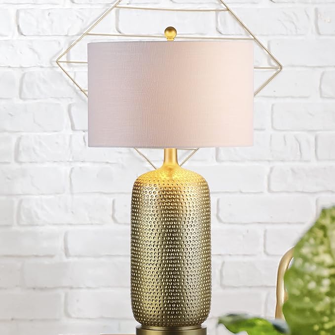 JONATHAN Y JYL1017A Sophia 30" Resin LED Table Lamp Modern Contemporary Glam Bohemian Bedside Desk Nightstand Lamp for Bedroom Living Room Office College Bookcase LED Bulb Included, Gold