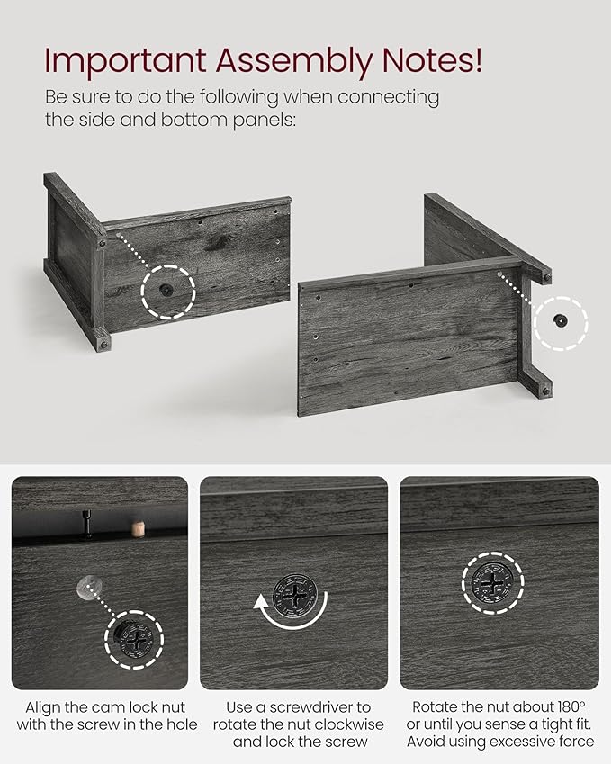 VASAGLE LIRY Collection - Storage Cabinet, Buffet Cabinet, Sideboard, Credenza, with Adjustable Shelves, for Living Room, Entryway, Antique Charcoal ULSC381T04