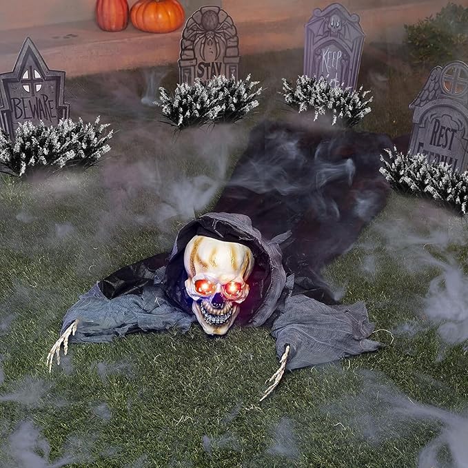 N&T NIETING 6 Bundles Black Artificial Flowers, Fake Monkey Grass with Flowers, UV Resistant Fake Plants Halloween Black Flowers Decor for Party Front Porch Home Garden Patio