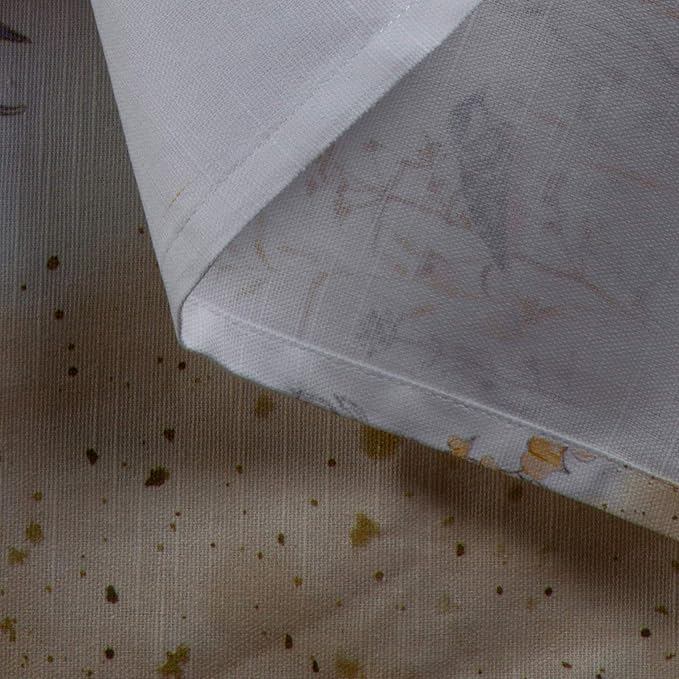 Maison d' Hermine Cloth Napkins Set of 4 100% Cotton Everyday Reusable Square Napkins Cloth Washable, Dinner, Party, Wedding, Restaurant, Spring/Summer (Meadow Florals - Beige, 20" x 20")