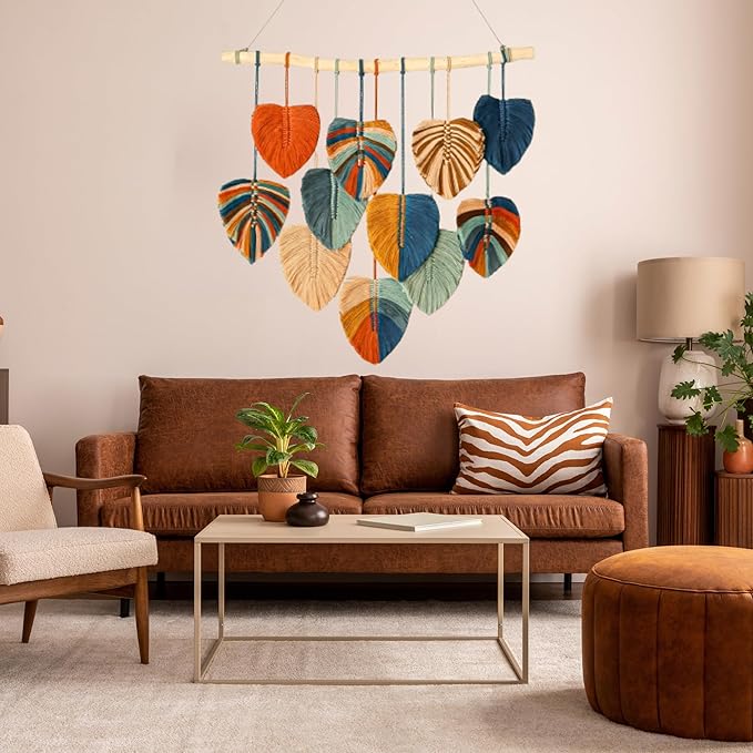 Boho Wall Decor - Large Macrame Wall Hanging - Boho Bedroom Wall Decor - Wall Tapestry For Bedroom - 31x39 inches