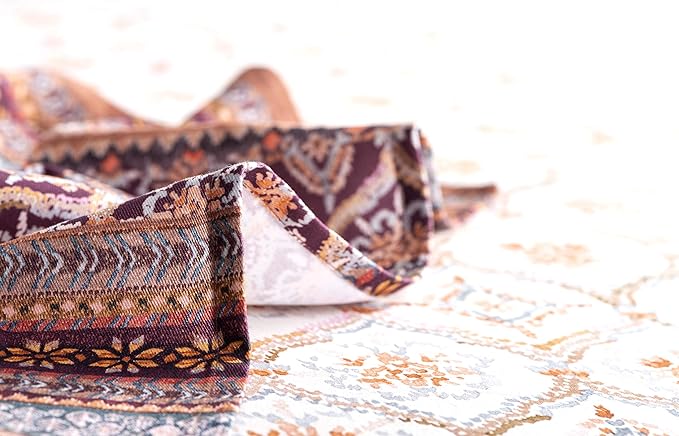 Maison d' Hermine Cloth Napkins Set of 4 100% Cotton Everyday Reusable Square Napkins Cloth Washable, Dinner, Party, Wedding, Restaurant (Fair Isle, 20" x 20")