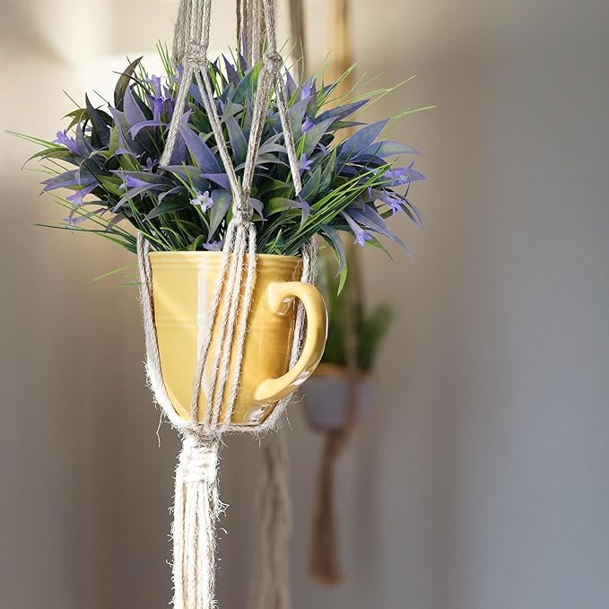 8 Bundles Artificial Plants Bushes Outdoor UV Resistant Fake Flowers Grass Bulk Faux Plastic Greenery for Fall Winter Summer Outside Window Box Planter Front Porch Yard Floral Arrangements